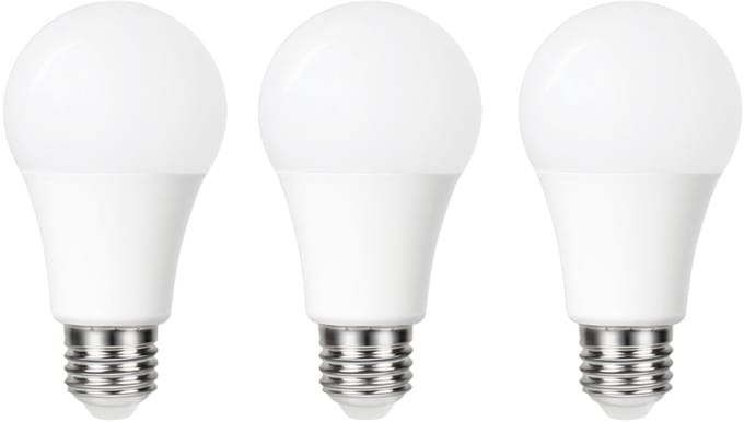 3-Pack Schemersensor - Standaard bol - E27 - 4.8W - Extra Warm Wit - 2700K