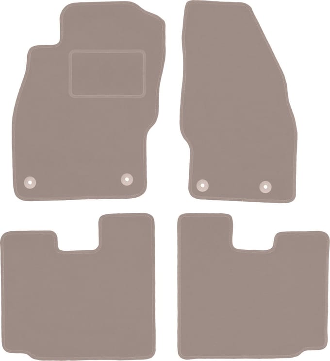 Beige velours matten voor: Opel Adam hatchback (2012-)