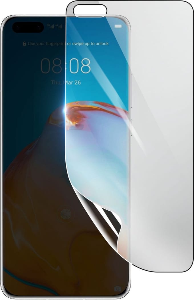 3mk, Geschikt voor Huawei P40 Pro Plus, Schokbestendige Hydrogel Screenprotector, Transparant