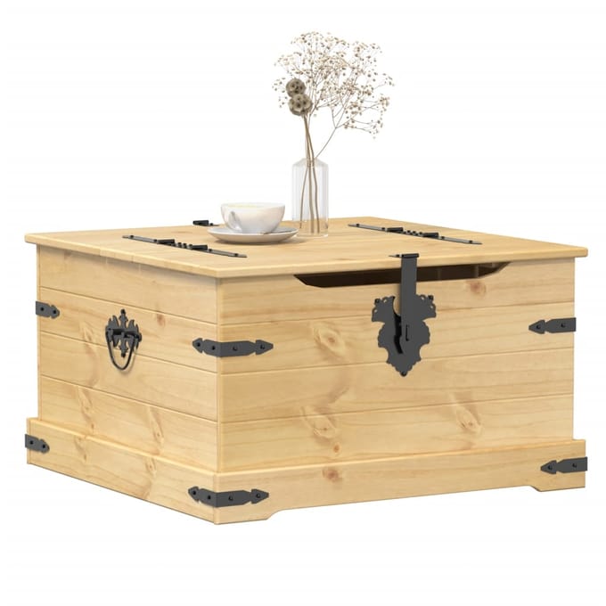 vidaXL - Opbergbox - Corona - 78x78x45 - cm - massief - grenenhout
