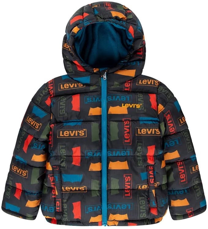 Levi´s ® Kids Core Aop Puffer Jas Grijs 14 Years Jongen