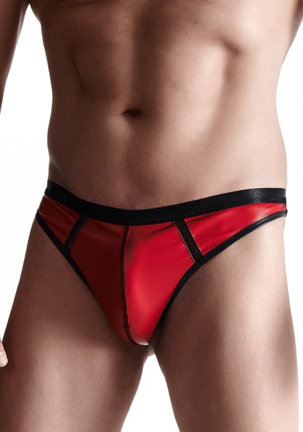 Regnes Fetish Planet - Wetlook Men's thongs - Red