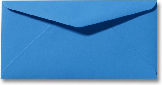 Envelop 11 x 22 cm Koningsblauw 60 stuks