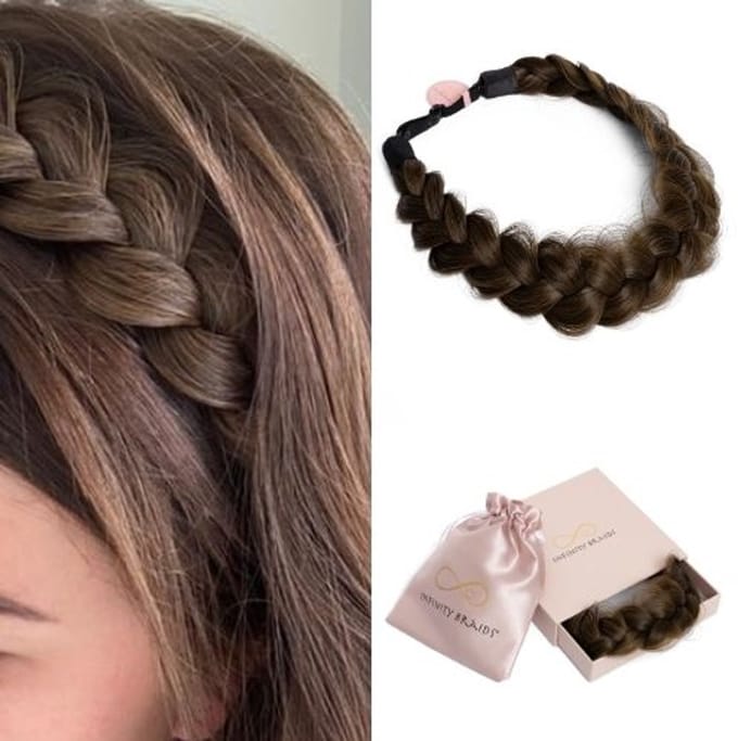 Infinity Braids - Viènne Messy Braid - Haarband - Haarband Dames - Haarbanden - Haarband Meisje - Messy Braid Viènne Copper Bronze