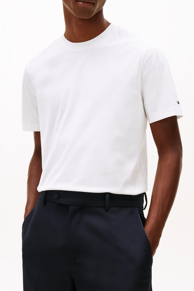 Tommy Hilfiger Dc Essential Tee White Taglia: XXL | Magliette basic Outlet | Uomo | Bianco