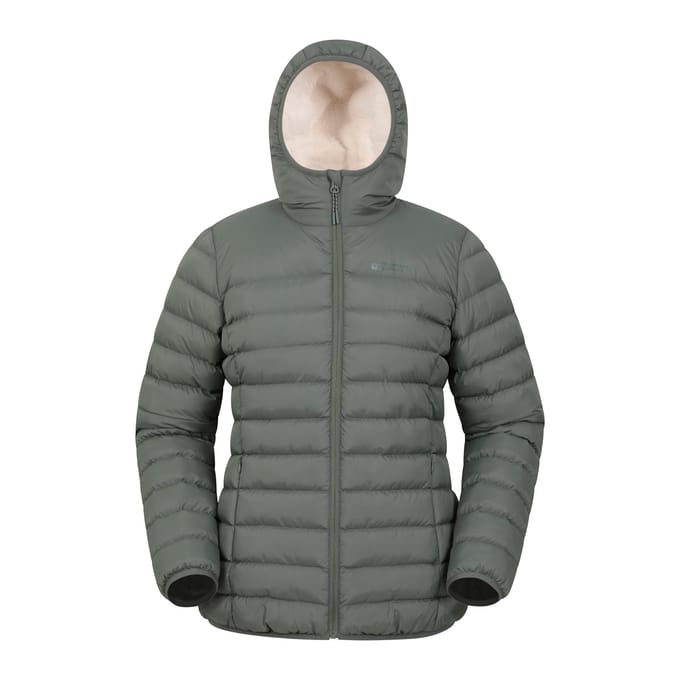 Mountain Warehouse Met imitatiebont gevoerde dames/dames jas (Kaki Groen)