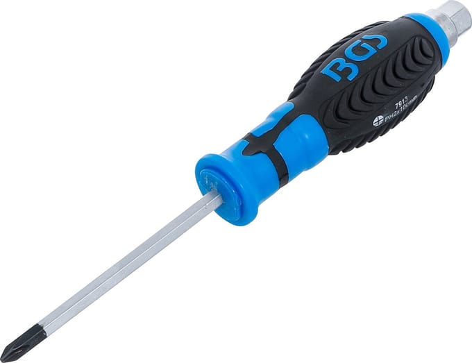BGS Schroevendraaier Kling met Zeskant-Profiel Kruiskop PH2 Klinglengte 100 mm - 7913