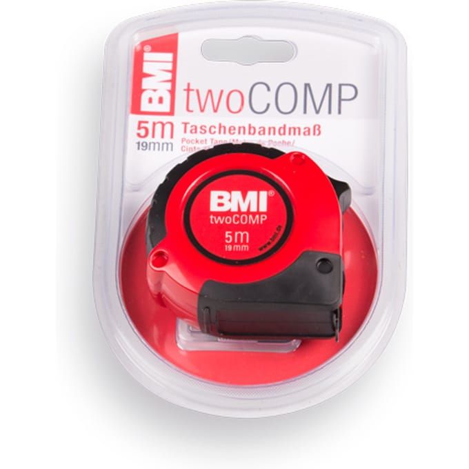 BMI twoCOMP 472541021 Rolmaat 5 m Staal