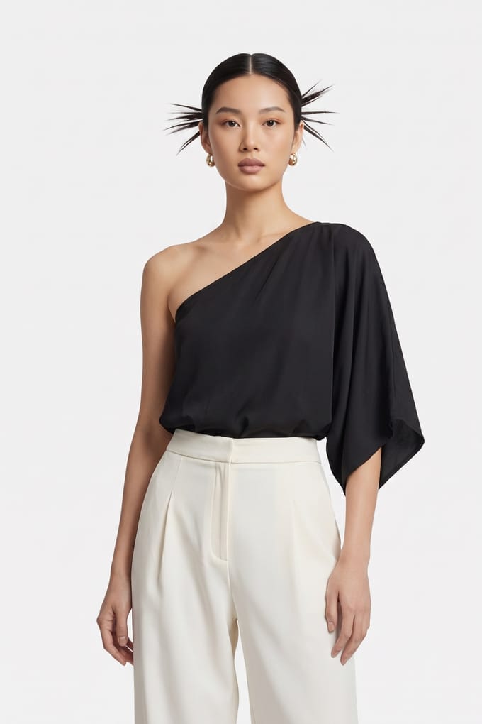 ARKET Hop Assymtric Black Größe: 34 | Blusen Outlet | Damen | Schwarz