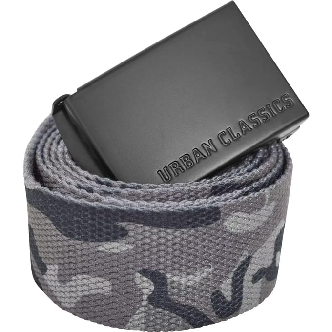 Urban Classics - Basic Canvas riem - Zwart