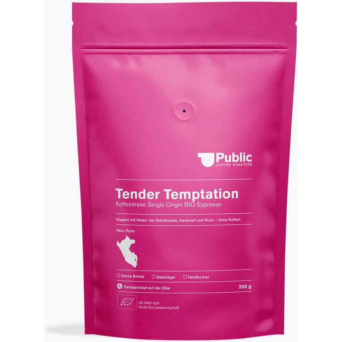 Public Coffee Roasters Tender Temptation 250g cafeïnevrij