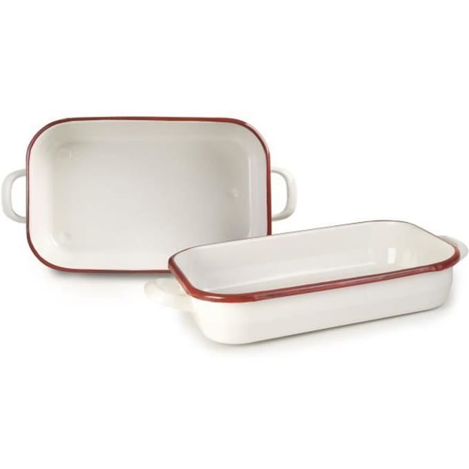 IBILI 909932 Braadslede met Handvatten Wit Staal 32 x 22 x 7 cm