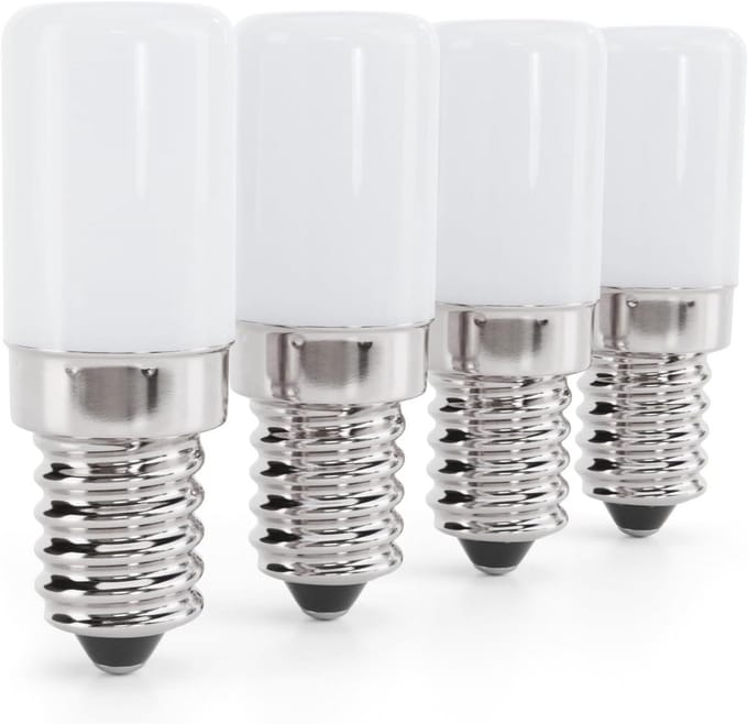 4 x E14 LED-koelkastlampen 2W - Efficiënte verlichting voor koelkast en vriezer