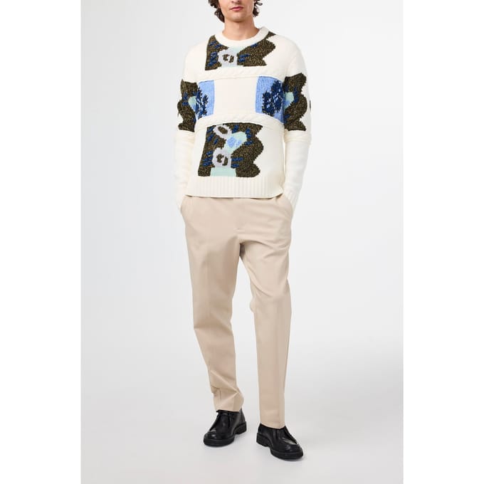 NN.07 Brady 6681 Ecru Multi Taglia: M | Maglioni a maglia Outlet | Uomo | Marrone