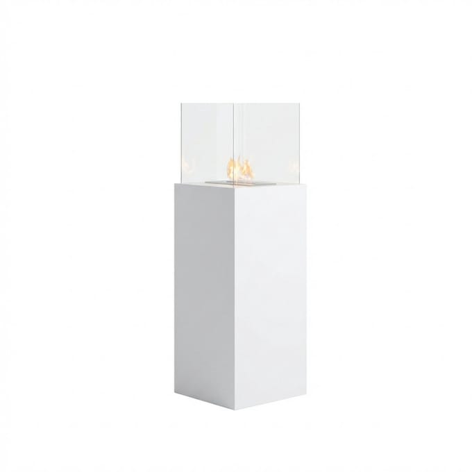 Helsinki Bio ethanol haard – Wit met glazen ruit