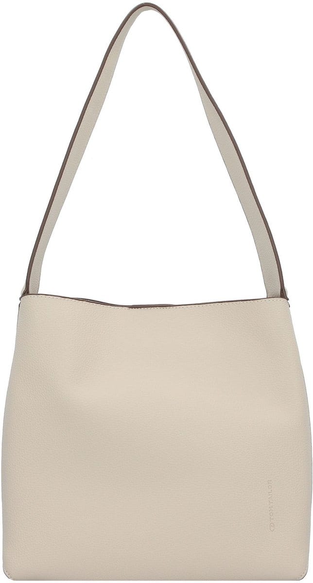 TOM TAILOR Schoudertas Angie Hobo Bag Cream White Crème