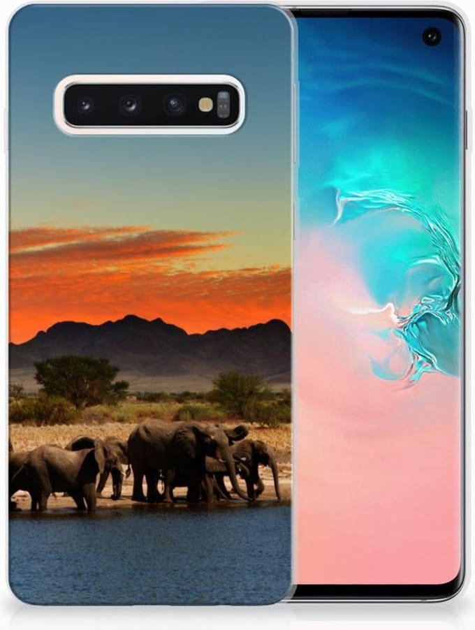 Samsung Galaxy S10 TPU Hoesje Olifanten