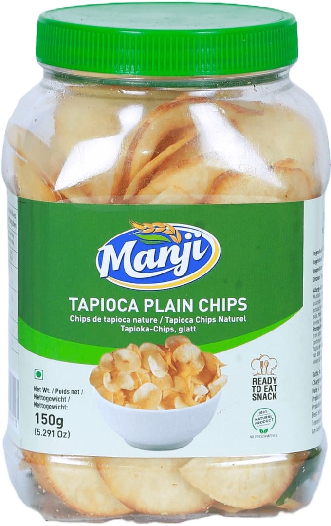Manji - Naturel Tapioca Chips - 3x 150 g