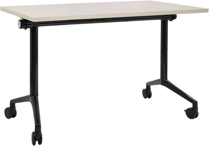 CAVI - Bureau verstelbaar - Lichtbruin/Zwart - 120 x 60 cm - Metaal
