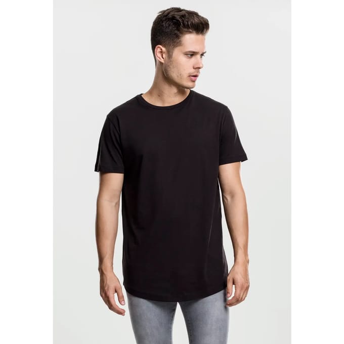 Urban Classics - Shaped Long Heren T-shirt - XS - Zwart