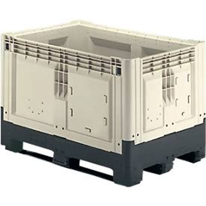 Palletbox met slede, inklapbaar, 565 liter