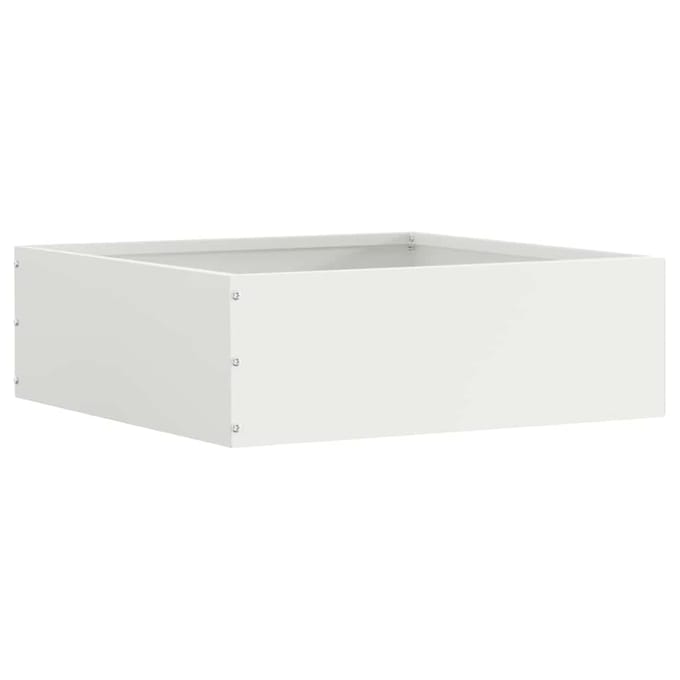 vidaXL - Gazonrand - 40 - x - 40 - x - 13 - cm - Staal - Wit