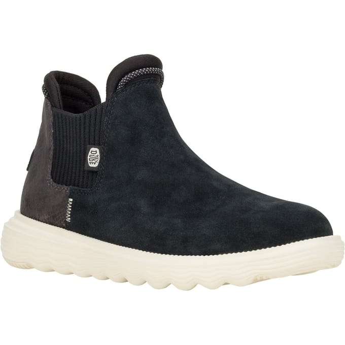 Hey Dude Branson - Bootschoenen - Zwart/Slang - Waterdicht Suède - Flexibele Zool