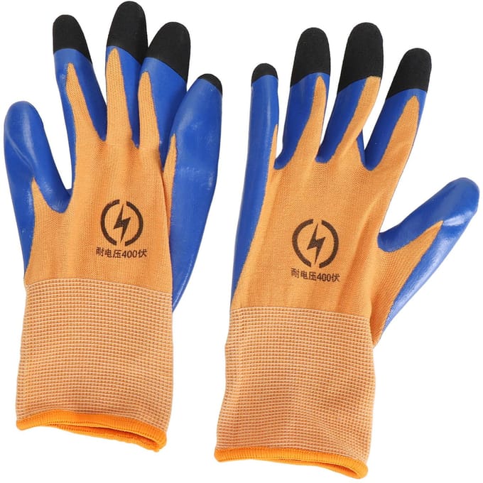 400V Elektrisch Geïsoleerde Handschoen Antislip Touchscreen Laagspanning Weerstand Handschoen voor Instrumentatie Apparaten orange