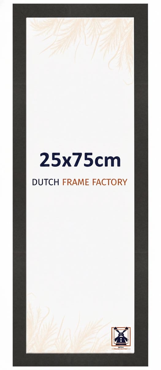 Fotolijst 25x75 cm - MDF - Zwart Mat - Benno