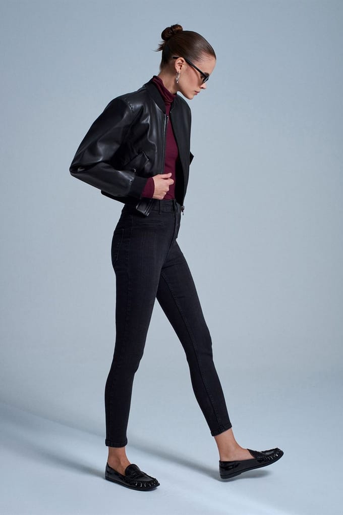 Hoge Taille Skinny Jeans