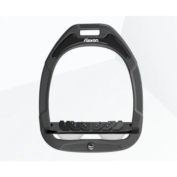 Ultra Grip Inclinatie Stijgbeugels Antraciet/Zwart/Wit Flex-On Green Composite