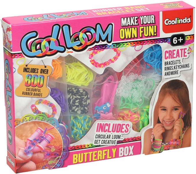 Loom set vlinder opbergdoos 600 stuks creatief speelgoed kinderen.