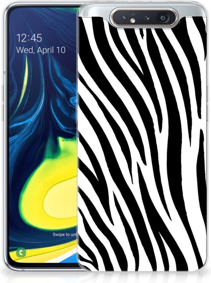 Samsung Galaxy A80 TPU Hoesje Zebra