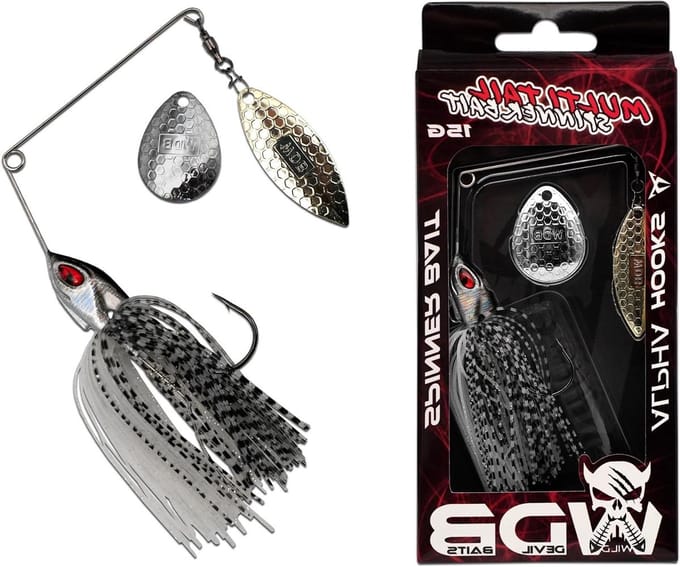Wild Devil Baits Multi Tail Spinnerbait Spinner Bait Kunstaas Spin Jig Visaas Baars Snoek Zander