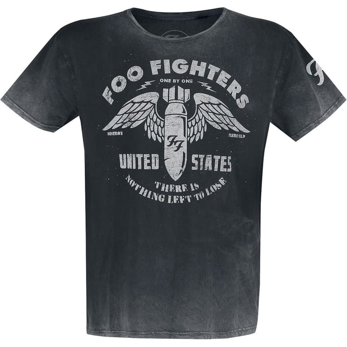 Foo Fighters T-shirt - Bomb Vintage - S tot XXL - voor Mannen - grijs