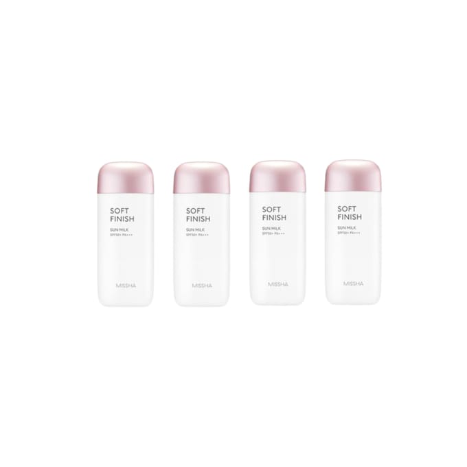 Missha All-Around Safe Block Soft Finish Sun Milk (4elk) Set