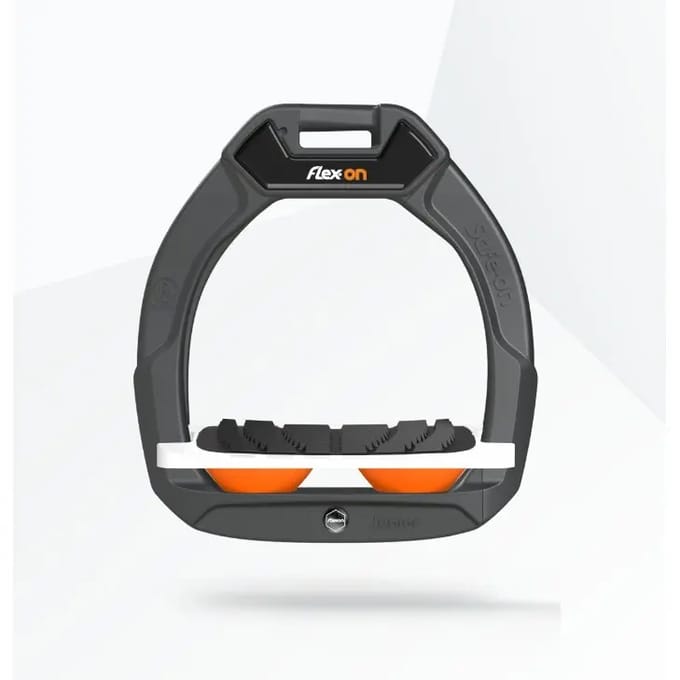 Veiligheidsequestrestrapschoenen Ingelijnd Grip Antraciet/Wit/Oranje kind Flex-On Safe-On