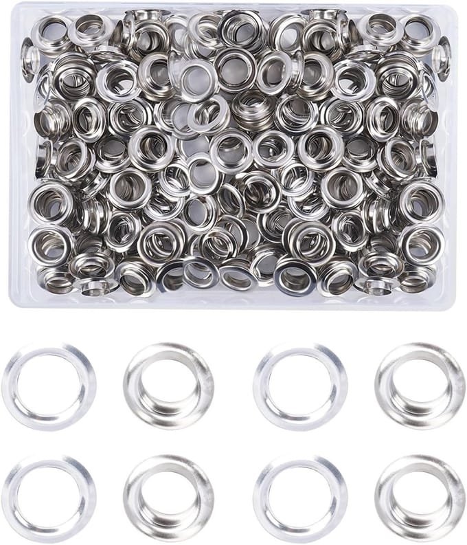 Complete gereedschapsset met 200 stuks, 12 mm ogen, ideaal voor klussen en hobbyprojecten