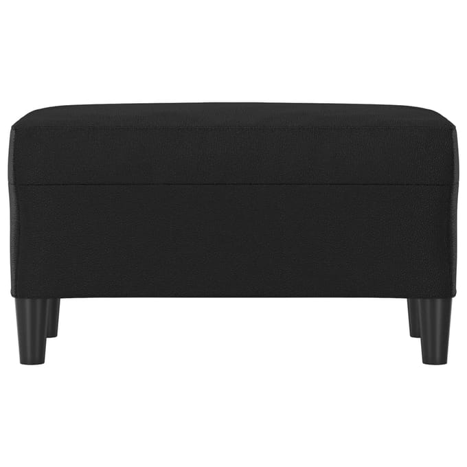 vidaXL - Bankje - 70x35x41 - cm - kunstleer - zwart