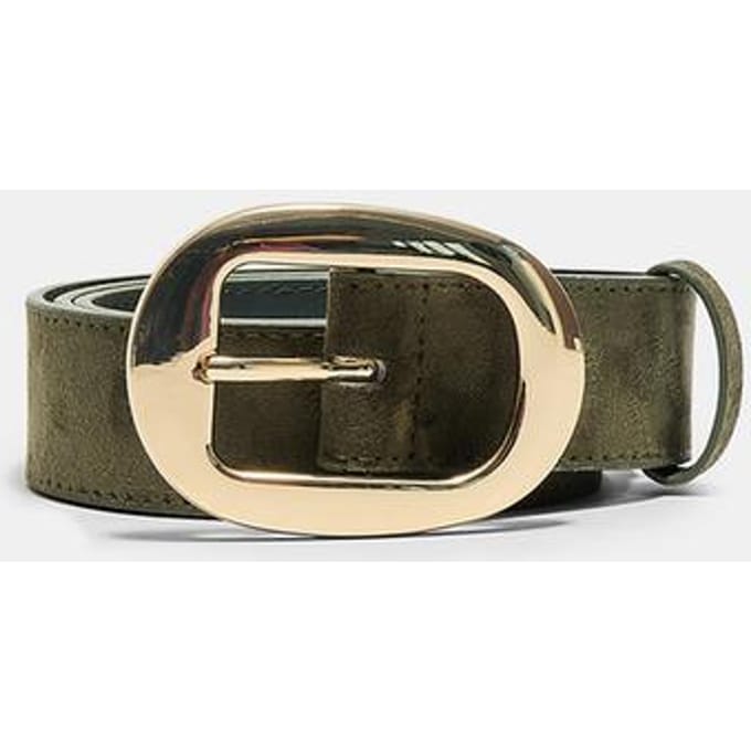 Stradivarius Riem met ovale gesp  Kaki 70