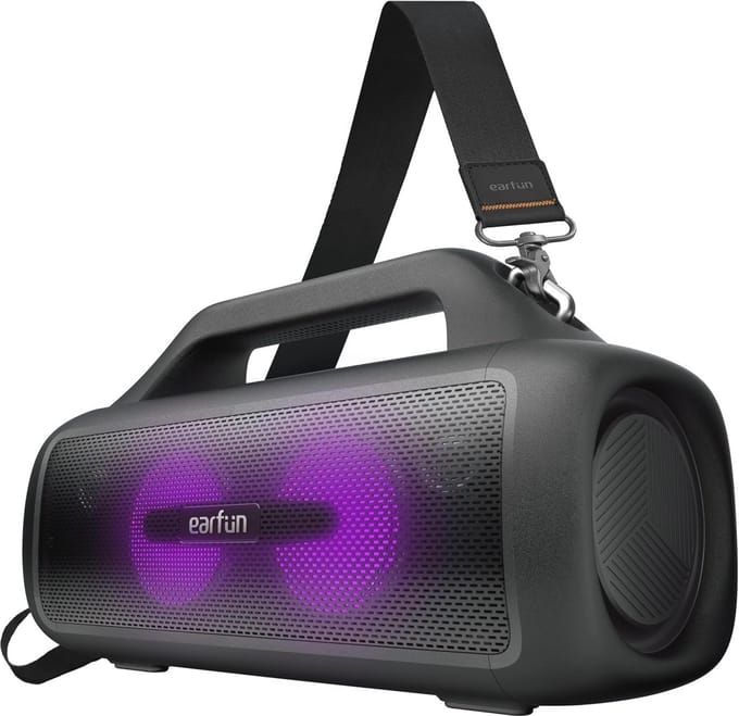Draagbare Bluetooth-luidspreker met 80W Stereo Geluid en RGB-Lichten