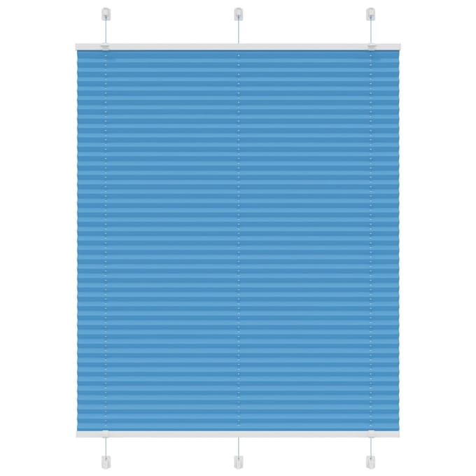vidaXL - Plissé - rolgordijn - 105x150cm - stofbreedte - 104,4cm - polyester - blauw