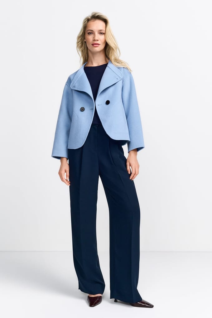 Rich & Royal Short Double Face Jacket Ocean Blue Taglia: 40 | Giacche corte Outlet | Donna | Blu
