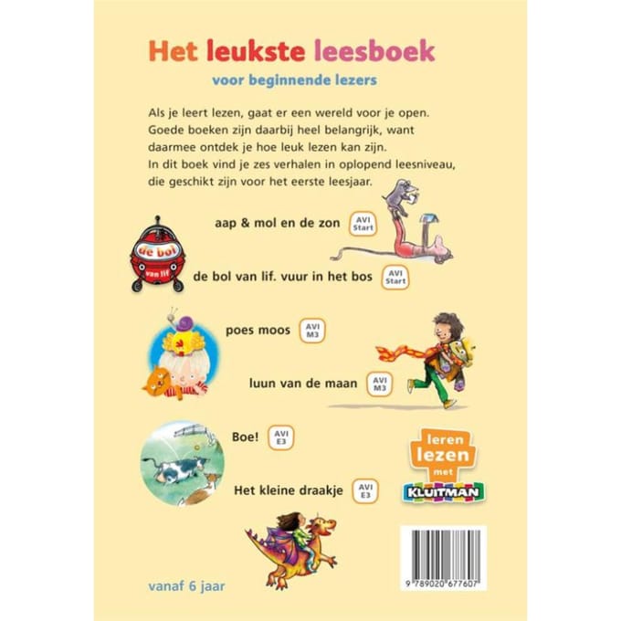 Het Leukste Leesboek Voor Beginnende Lezers - Leren Lezen Met Kluitman - Sanne de Bakker