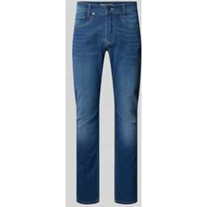 Regular fit jeans van katoenmix