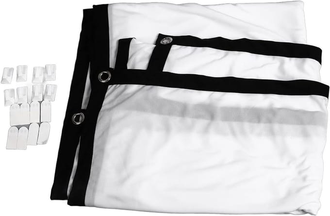 Projectorscherm - Beeldscherm Projector - Thuisbioscoop Ervaren - Rimpelvrij Polyester - 120 Inch - Wit