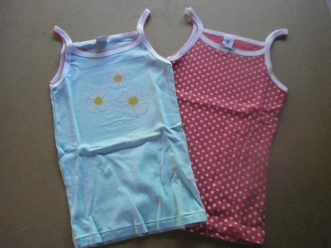 Petit Bateau - 2 Pack -Singlet - Margriet - 8jaar 128