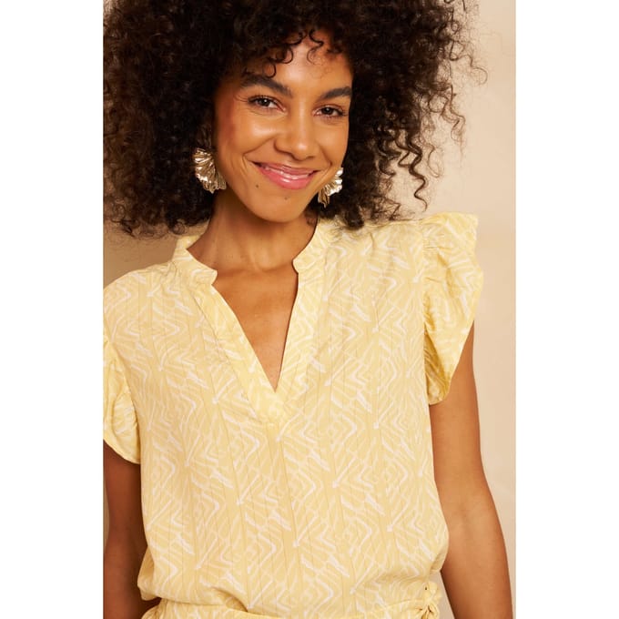 Blouse Serena | Pyramid Gold Print