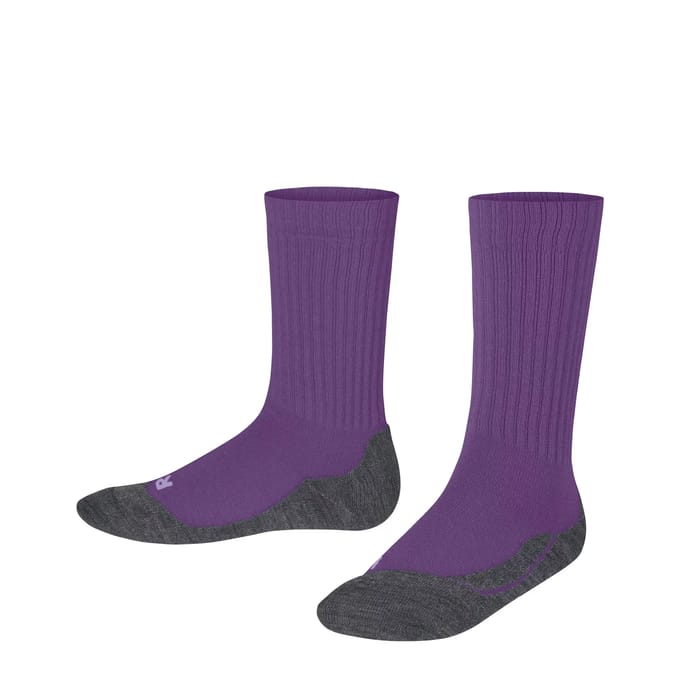 FALKE Active Warm dik ademend wol functioneel materiaal sokken kinderen paars - maat 35-38