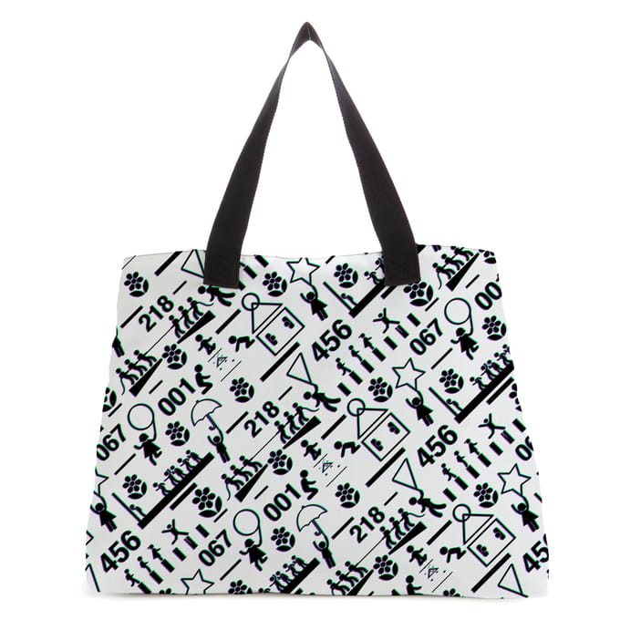 Squid Game Games Glitch Tote Bag